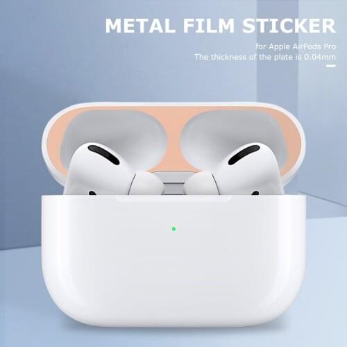 Various Colors Earphone Film Stickers Metal Dust-proof Inside Protection Cover Headphones Accessories for AirPods Pro