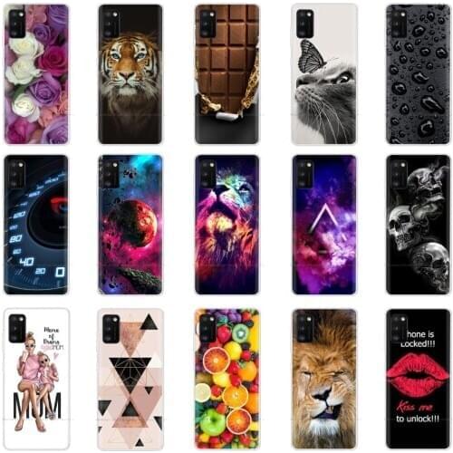 Silicon Case for Samsung Galaxy A41 Case 6.1" Soft Phone Cover for Samsung Galaxy A41 A51 A71 A50 Cases Cover Shell Bumper Funda