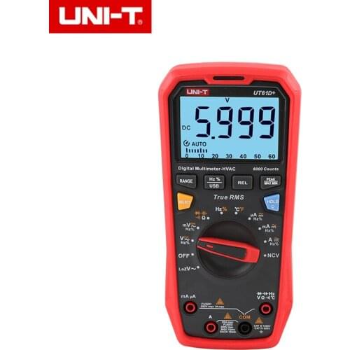 UNI-T UT61D+ 1000V True RMS Digital Multimeter AC/DC Volt Resistance Capacitance Frequency Meter