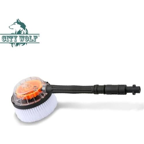 Car Washer Rotatable Circular Brush For Karcher Lavor connector high pressure washer car window cleaning accessories City Wolf