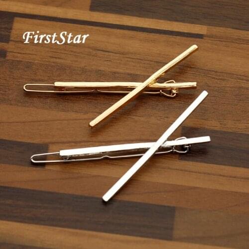 FirstStar Hair Styling Silver Gold Metal Simple Punk Hair Barrette Cross Hairpin Clip For Women Girls Headwear Accessories
