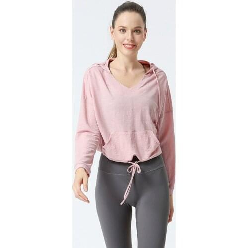 Women Thin Loose Sport Hoodies Autumn Quick Dry Yoga Shirt Gym Running Hooded Sweatshirts Girl Long Sleeve T-shirts Fitness Tops
