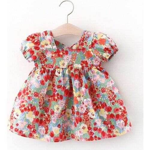 1 year girl baby’s birthday kids clothes floral princess dresses dress for toddler girl’s baby clothing infant outfit thin dress