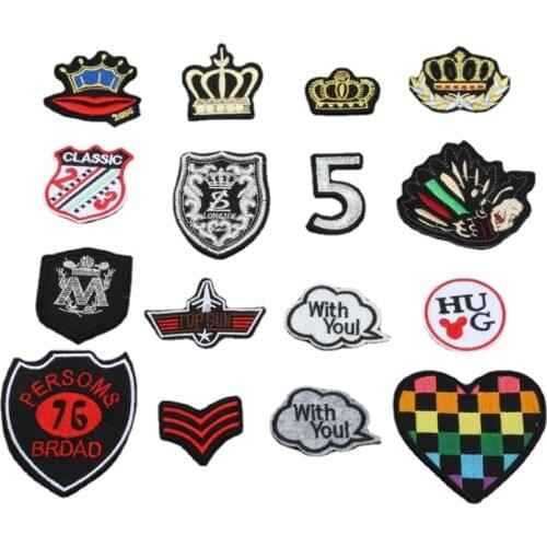 100 Pcs/lot Most Free Shipping Letter Clothing Patches High Quality Sticker Wholesale Accessories Badges Designer Brand