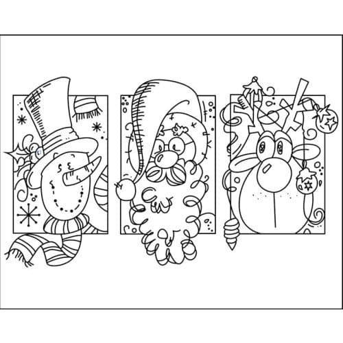 10x8 Grandpa christmas New Transparent Clear Rubber Stamp Sheet Cling Scrapbooking Photo Album PaperCard DIY Craft