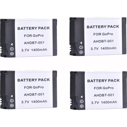 High-Capacity AHDBT-001 AHDBT 001 002 AHDBT-002 Batteries for GoPro HD HERO2, GoPro Original HD HERO and GoPro AHDBT-001, 002