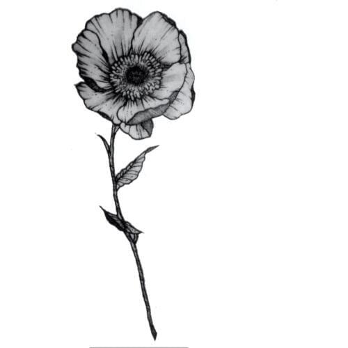 30pcs Flower Waterproof Temporary Tattoos Sticker Henna Tattoo Miss Rose Fake Tattoo The Flash Tatoo Tatouage Temporaire