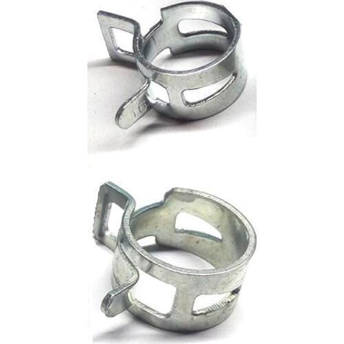 Free Shipping 13mm 14mm 15mm 16mm Zinc plating Oil Water Pipe Air Tube Clamp Fuel Line Vacuum Hose Spring Band Clip Fastener
