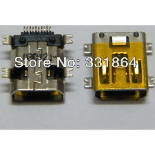 Free shipping20pcs 10 pin Micro Mini USB Connectors jack fit for MP3, MP4,MP5 Phone, Tablet PC Netbook
