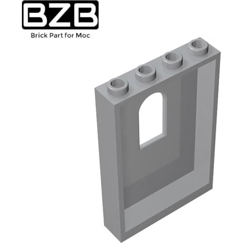 BZB MOC 60808 Wall 1x4x5 W / Curved Seam High-tech Building Block Model Kids DIY Educational Brick Parts Toys Best Gifts