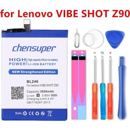Chensuper 3650mAh BL246 Battery High quality for Lenovo VIBE SHOT Z90 / Z90-3 / Z90-7