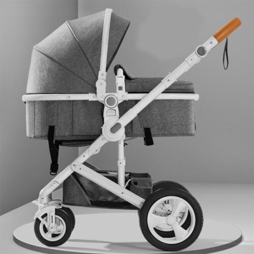 Belecoo High Landscape Baby Stroller 2 in 1 Portable Baby Pram Pushchair Newborn Cart Free Shipping