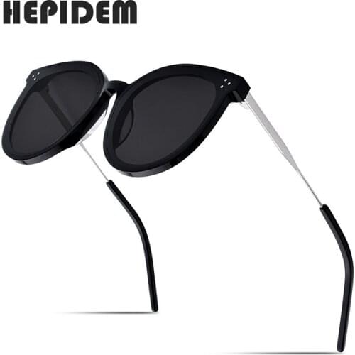 HEPIDEM New Arrival Round Sunglasses Retro Men Women Gentle Brand Design Sunglass Vintage Coating Mirrored UV400 gm Jack Hi