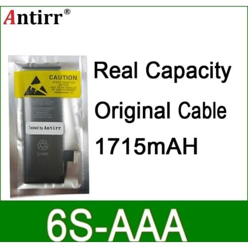 10pcs/lot Real Capacity China Protection board 1715mAh 3.7V Battery for iPhone 6S zero cycle replacement repair parts 6S-AAA
