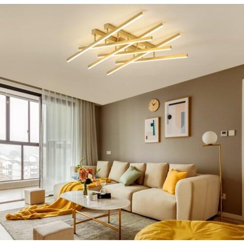 Jmzm Nordic Gold Chandelier Can be Adjusted with Different Shapes Restaurant Living room Bedroom Lights Modern LED Ceiling Lamps