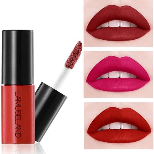 Matte Velvet Lip Gloss Easy To Wear Natural Waterproof Long Lasting Moisturizing Non Sticky Liquid Lipstick Sexy Lip Glaze Lip