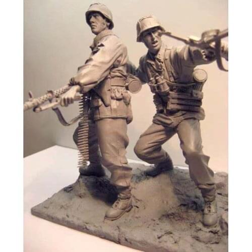 1/16 resin soldier model World War II military theme Eastern War GK white model figure