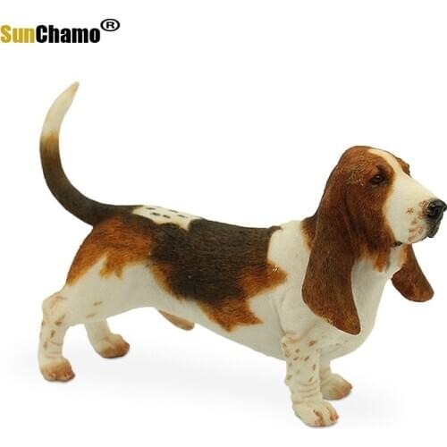 Fashion Simulation Dog Model Sculpture Crafts Car Decoration Collection Figurines Miniatures Decoration Murals Craft Accessories