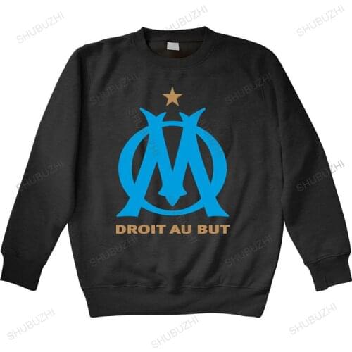 Autumn winter hoodies Men hoodies Olympique De Marseille Logo Graphic Man crew neck hoodie