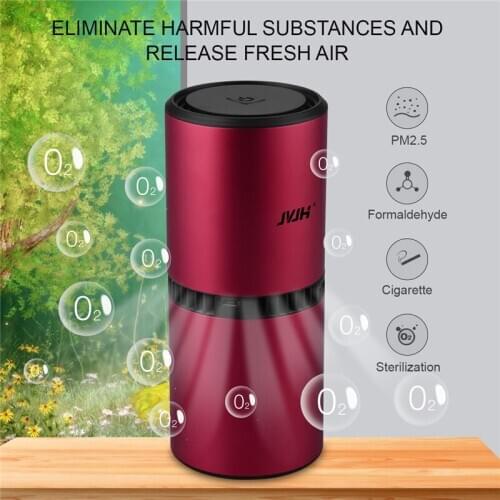 Mini Household Car Deodorizer Air Purifier Negative Ion USB Rechargeable Fridge Purifier Portable Air Small Space Clear Odor 50