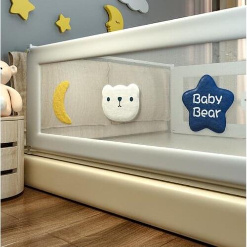 Kids Safe Barrier Fencing for Newborn Baby Crib Care security foldable baby home bed fencing gate crib adjustable kids rails