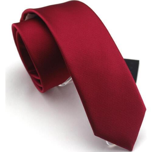Wholesale High Quality 2019 Brand Maroon Ties for Men 6CM Slim Necktie Men Fashion Groom Wedding Ties Wine Red Gift BOX OEM