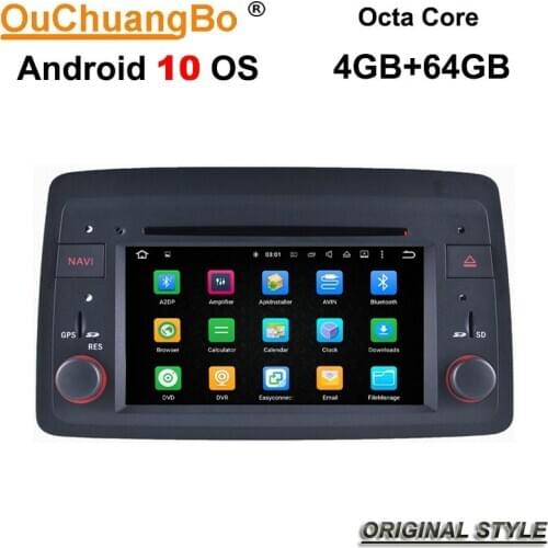 Ouchuangbo radio gps navigation for Panda 2004 onward support android 10 system 8 core 4GB+64GB
