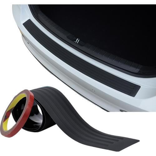 Car Styling Rubber Rear Guard Bumper Protector Trim Cover for Ford Focus 2 3 4 Fiesta Mondeo Ecosport Explorer Accessories