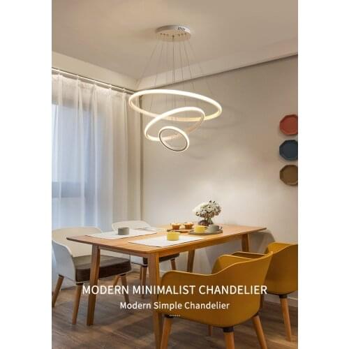 Modern led chandelier chandelier ring ceiling chandelier lighting living room dining room lamps