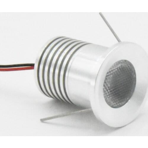 Black IP65 1W led downlight 15mm 12V Hotel Kitchen mini office showcase wine closet basement spot light