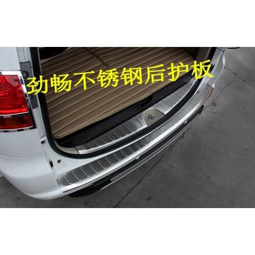304 stainless steel Internal External Rear bumper Protector Sill Car styling for Mitsubishi Pajero Sport 2011-2015 Car styling
