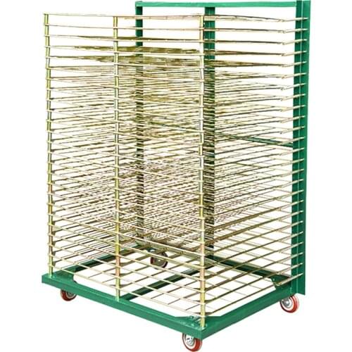 50 Layers Bearing Weight 10x10 2KG Screen Printing Rack for T-Shirt Silk Machine Equipment Put On Frame Zinc Materialx