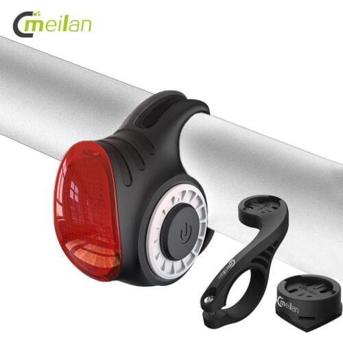 Wireless Bicycle Light Meilan S3 Bell Anti-Theft Alarm COB Cycling Rear Tail Lamp Optional Free C2 Extended Bracket