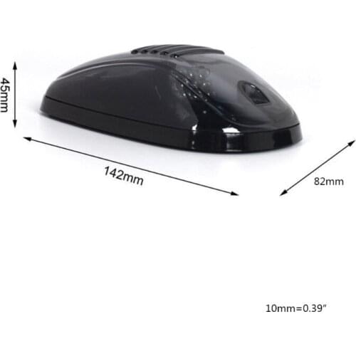 918B Smoked 5Pcs 12 LED Cab Roof Running Marker Lights SUV Off Road Set