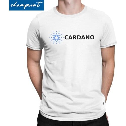 Cardano T Shirt Men Womens Cotton T-Shirt Hodl ADA Crypto Coin Cryptocurrency Blockchain Tee Shirt Short Sleeve Tops Graphic