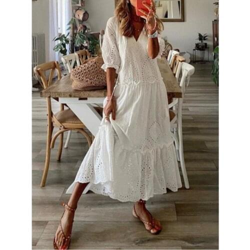 Gelouyifu Summer Dresses With Lace