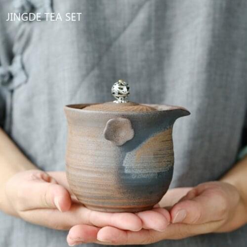 Classic Ceramics Teaware Stoneware Handmade Teapot Firewood Kiln Replacement Tea pots Boutiques Tea Table Accessories 190ML