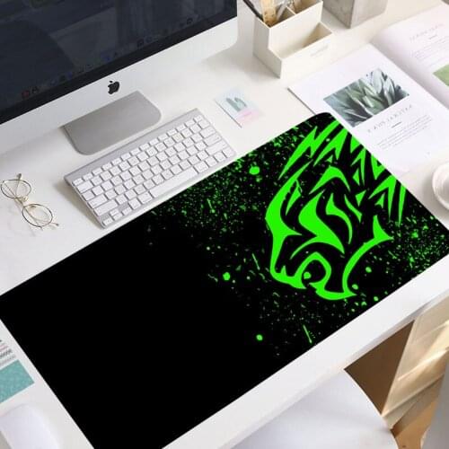 Red Leopard-Excovip Extra Long Large XL Gaming Desk Mat Smooth Surface Non-Slip Rubber Mouse Pad Mat with Designs Gamer mousepad