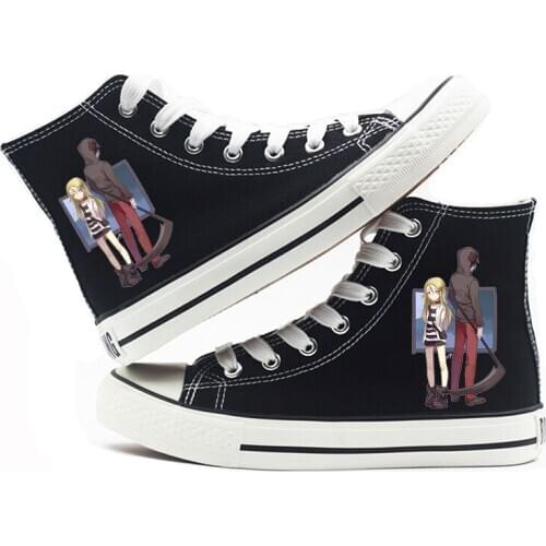 Unisex Anime Cos Angels of DeathShoes Canvas Shoes plimsolls Low Flats Bottom shoes shoes Sneakers