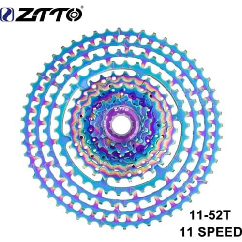 MTB 11 Speed SLR2 Rainbow Cassette 11s 11-52T Mountain Bike CNC Freewheel Wide Ratio Colorful Sprocket 11V K7 HG System