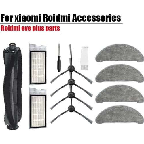 Vacuum cleaner for Xiaomi Roidmi eve plus set dust bag roller brush kit mop cleaning cloth HEPA filter replacement spare parts