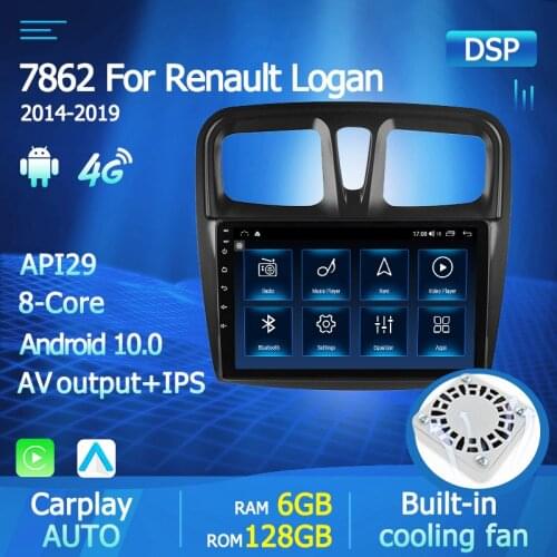 NaviTree Stereo For Renault Logan 2012-2019 Sandero 2014-2019 Car Radio Multimedia Video Player Navigation stereo GPS Android 10