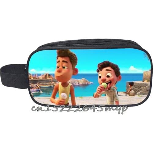 New movie Luca Stationery Pen Bag School supplies bag Cartoon game figure pattern childrens Birthday Party Gifts