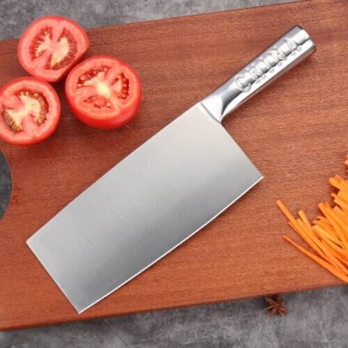 4CR13 Stainless Steel Chopping Kitchen Knife Chinese Chop Bone Butcher Knife Seamless Welding Stainless Steel Cleaver Cook Tools