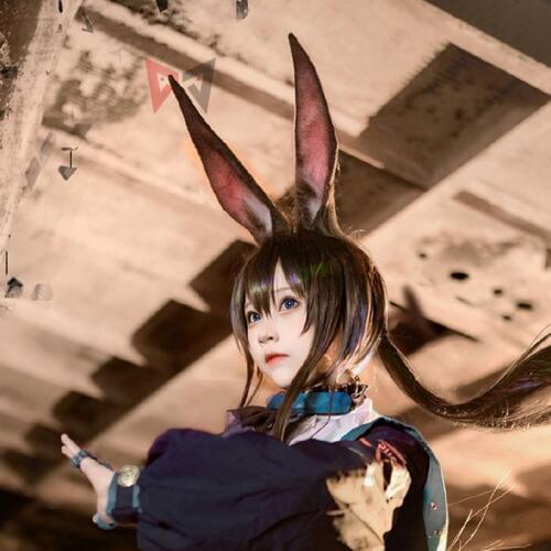 New Handmade Arknights Amiya Cosplay Rabbit Bunny Ears Hairbands Hairhoop Headband Headwear For Game Party Costume Accessories