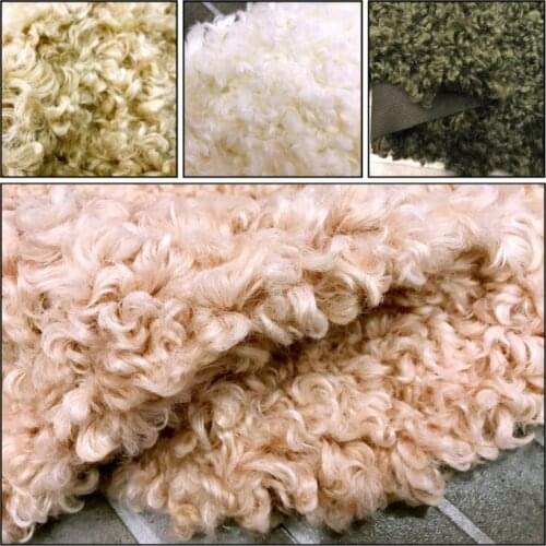 Sheep loop curly wool, woven imitation fur goat hair flannel fur fabric ,fur plush cloth doll background cloth carpet fabric