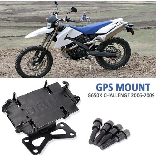 Motorcycle Front Phone Stand Holder Phone GPS Navigaton Plate Bracket For BMW G 650 Xchallenge 2006-2009