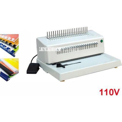 2088BHeavy comb type 300MM Binding machine 21 holes Perforating machine Hole puncher Article aprons clamp dual punch Book 110V