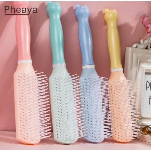 Pheaya Household Curling Comb Styling Tools Detangling Brush Anti-static Combs Barber Comb Bathroom Accessories Tools