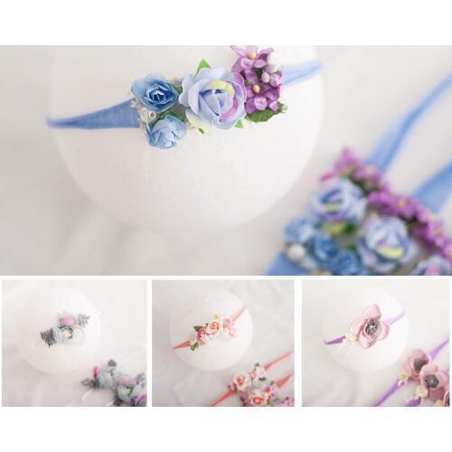 Baby Girl Headbands Bows Flowers Elastic Bebe Infant Hair Accessories for Newborn Photography Props Headwear